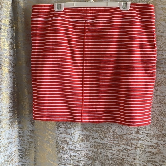 JONES New York orange/white striped tennis skirt size XL - Picture 4 of 8